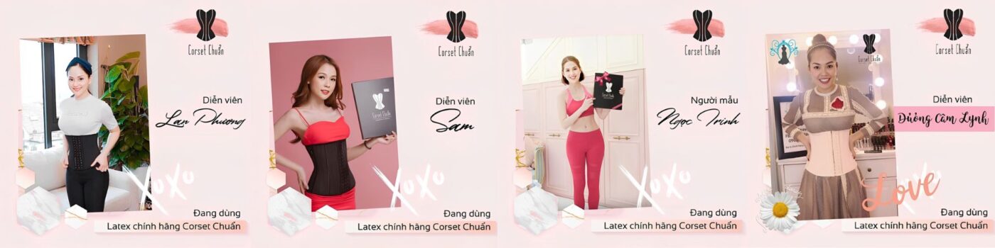 Gen nịt bụng latex corset chuẩn